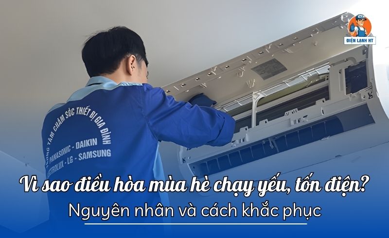 Điều hòa mùa hè chạy yếu