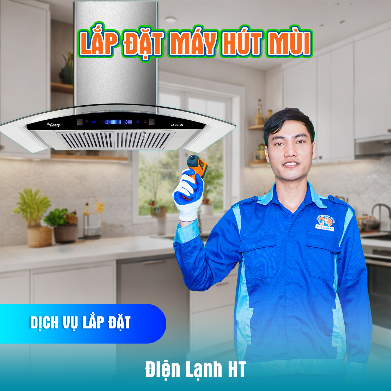 LẮP ĐẶT MÁY HÚT MÙI BẾP