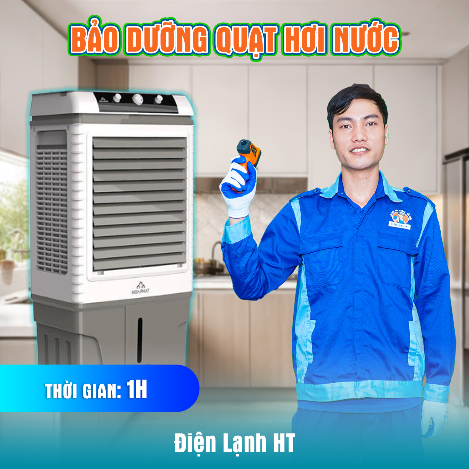BẢO DƯỠNG QUẠT HƠI NƯỚC