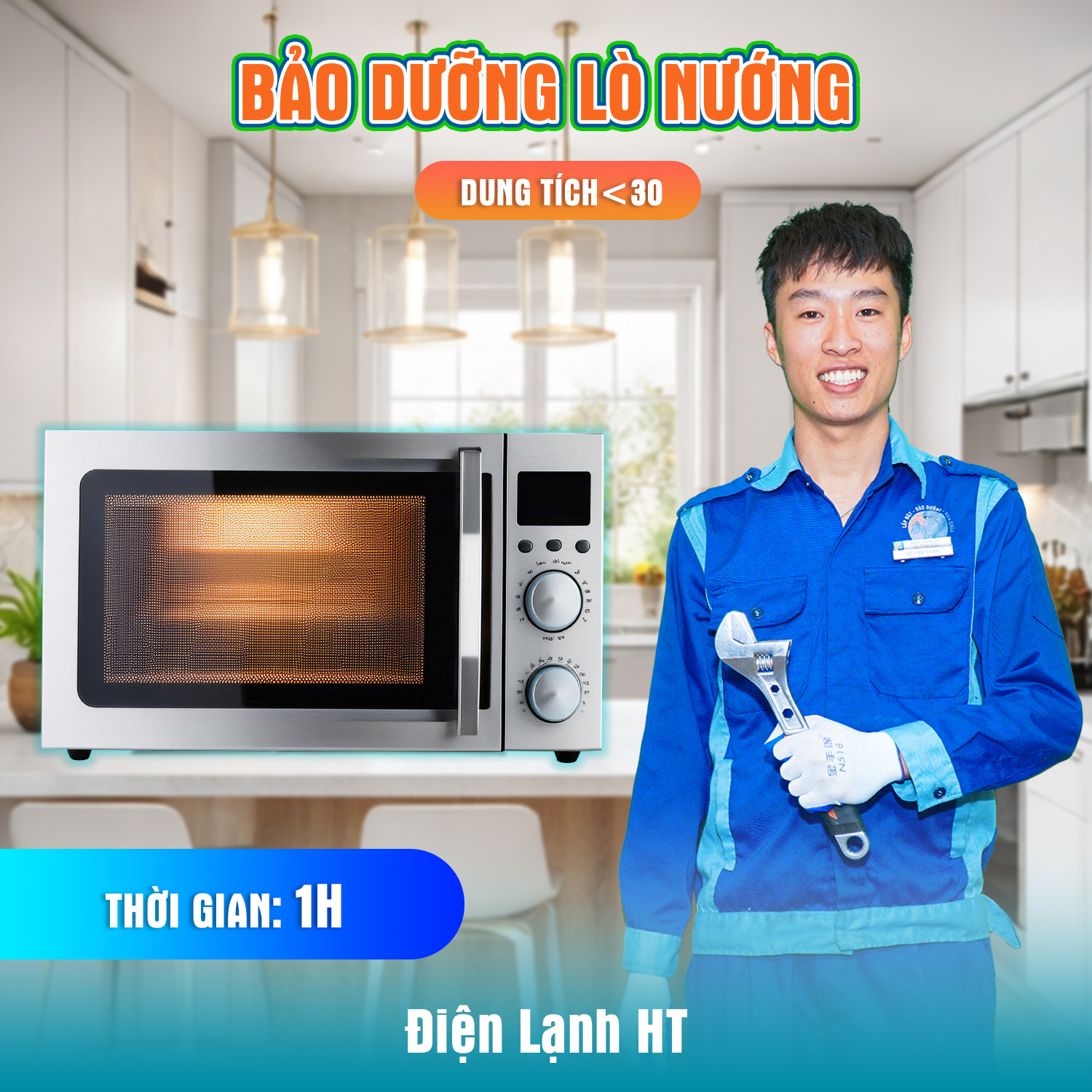 BẢO DƯỠNG LÒ NƯỚNG <30L