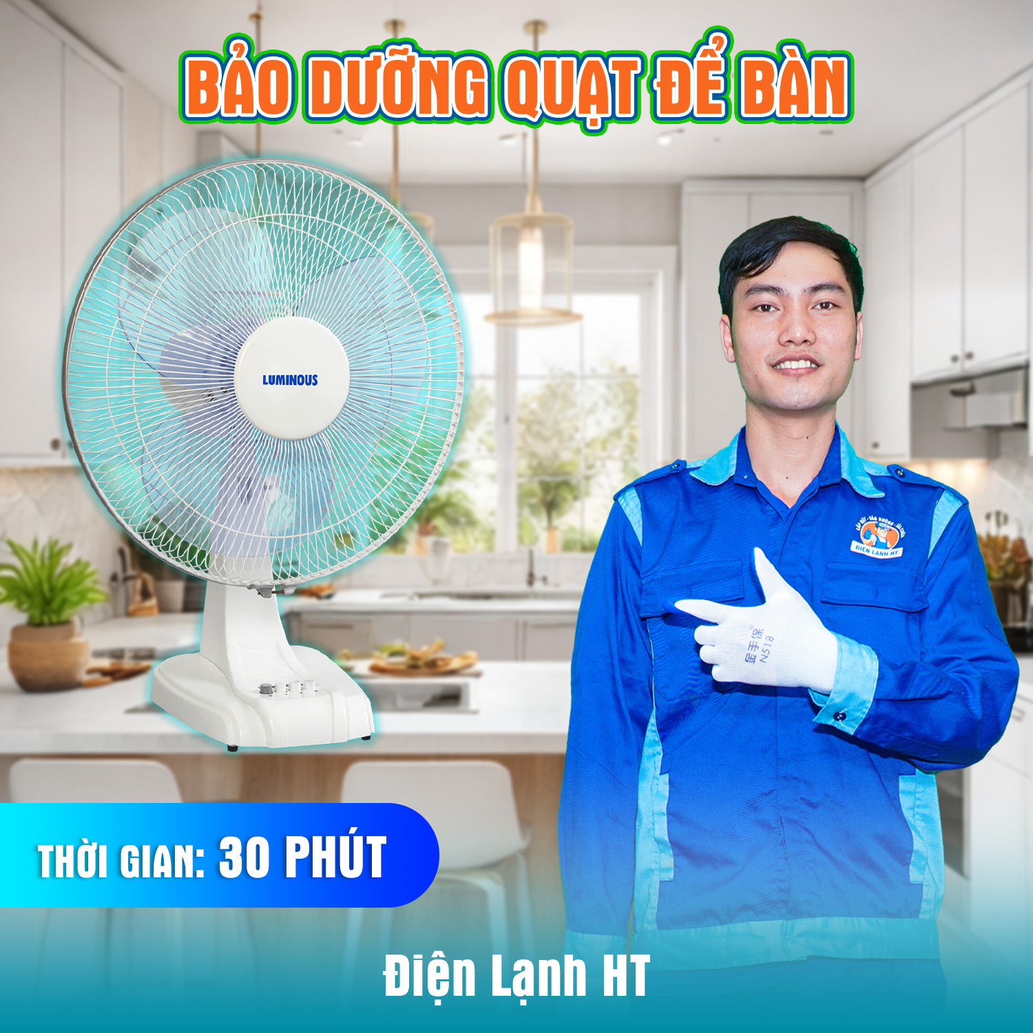 BẢO DƯỠNG QUẠT BÀN/ QUẠT CÂY
