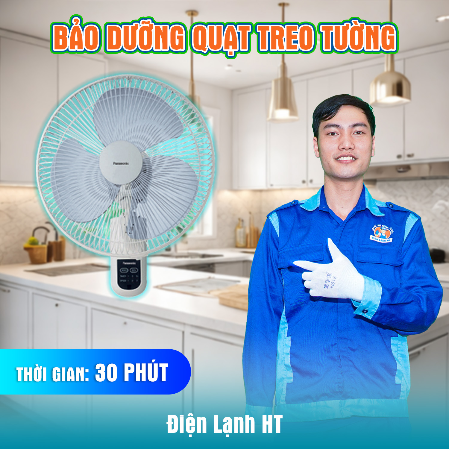BẢO DƯỠNG QUẠT TREO TƯỜNG